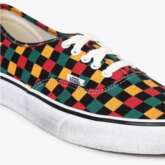 EUC Men’s Sz 12 (Euro Sz 46) Vans Old Skool Check Lace-up Sneakers Multicolored - Picture 8 of 16